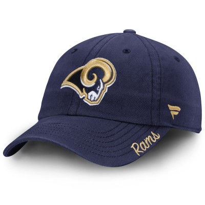 Women's Los Angeles Rams NFL Pro Line Navy Fundamental Adjustable Hat 2509407
